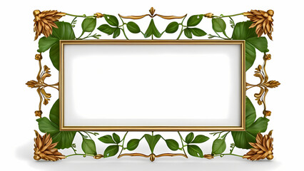 Wall Mural - Frame Design with Nature and Botanical Themes