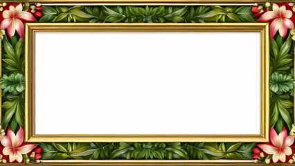 Wall Mural - Frame Design with Nature and Botanical Themes