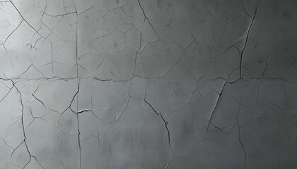 The gray wall has a rough texture, with fine cracks and textures on the surface.