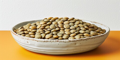 Canvas Print - lentils in a bowl