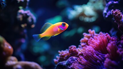 Canvas Print - fish in aquarium