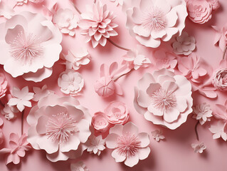 Wall Mural - Generous Lovely floral background with realistic style