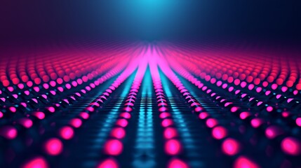 Wall Mural - Abstract Pink and Blue Light Grid.