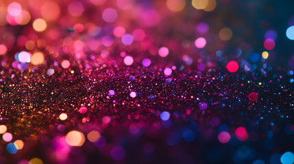 Wall Mural - Absract Purple glitter lights background. defocused