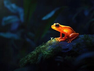frog in the pond