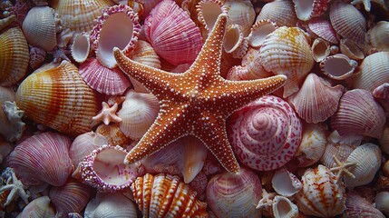 Poster -  A Close-Up Starfish - Ocean Floor