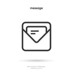 Fototapete - 3d isolated vector elements. Minimal modern message, chat, speak, dialog, chatting icon emblem symbol. 3d blue messaging chatting icon. Mobile app icons. Device UI UX mockup.