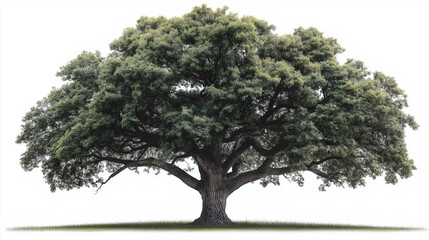 A large tree with green leaves is the main focus of the image