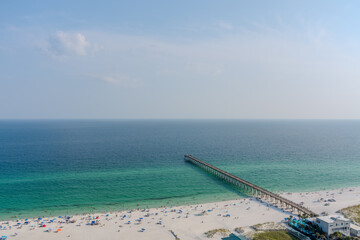 Sticker - Pensacola Beach Gulf Pier in August