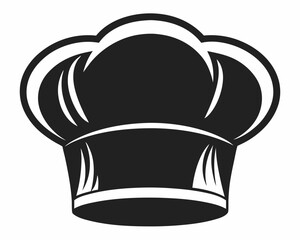 chef hat vector silhouette illustration