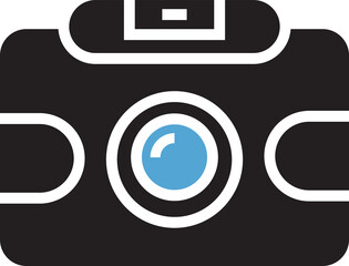 Sticker - Camera Icon Illustration