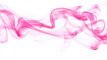 A abstract colorful smoke on white background