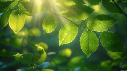 Poster - a close up of leaves. 