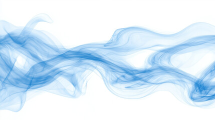 Wall Mural - A abstract colorful smoke on white background