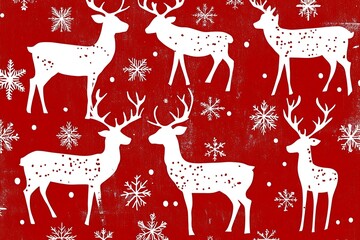 Sticker - pattern with deer