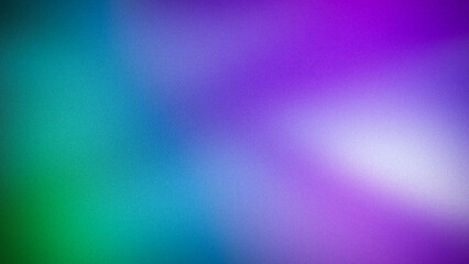 Wall Mural - vibrant gradient blending purple, blue, and green tones with a subtle grainy texture, creating a dyn