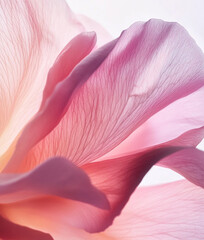 Wall Mural - Background with pink flower petals, macro detail	