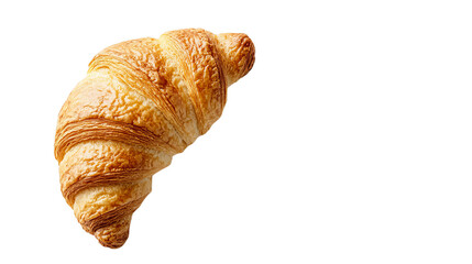 Wall Mural - croissant isolated on white background, transparent png cutout