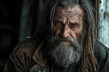 Wall Mural - portrait of an old man 