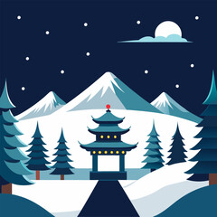  holiday, vector illustration flat 2