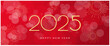 © AYSIA - Happy New Year 2025 design brochure design template, card, banner. Vector drawing.