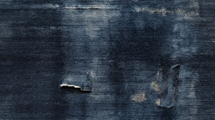 grungy worn black denim fabric seamless pattern abstract background