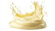 © Penatic Studio - Condensed Milk Splashing and Dripping on White Background