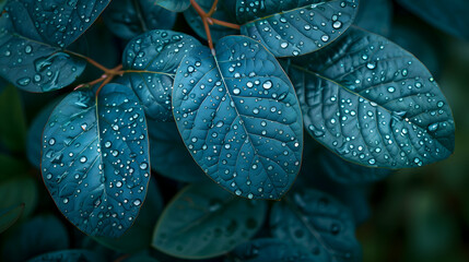 A single leaf with morning dew, symbolizing fresh ideas and inspiration.