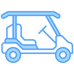 Canvas Print - Golf Cart Icon