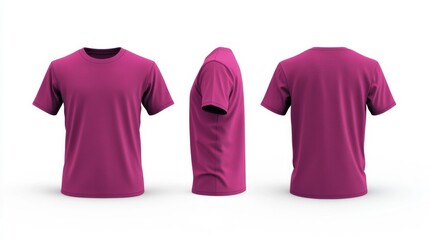 Canvas Print - Magenta T-Shirt Design Mockup - Generative AI