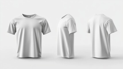 Canvas Print - Plain White T-Shirt on Display Generative AI