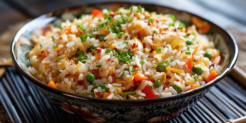 Canvas Print - Savory Stir-Fried Rice Discs