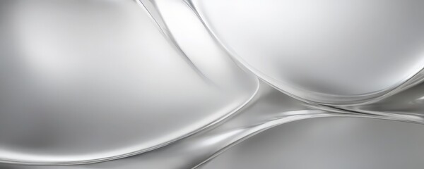 abstract silver background with smooth lines