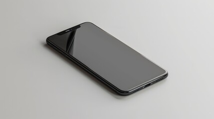 Poster - Smartphone isolated on a plain background, perfect for tech reviews.