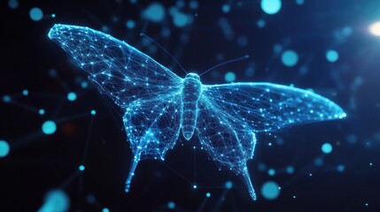Abstract Digital Butterfly
