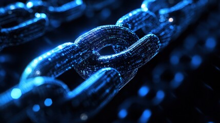 Abstract Blue Chain