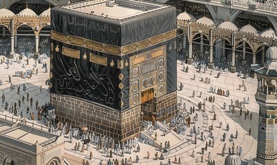 The Holy Kaaba Mecca. 