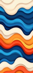 Sticker - Discover a vibrant cloud backdrop with smooth curves and chic flat shading, ideal for modern design aesthetics.