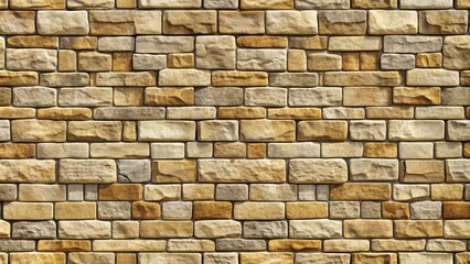 Poster - Stone wall background with a seamless tile pattern , rock, gray, texture, vintage, aged, solid, rough, construction