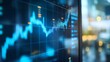 © Plaifah - A detailed financial graph with multiple indicators, displayed on a computer screen with a blurred office background.