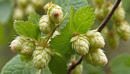 Wall Mural -  Freshly harvested hops ready for brewing