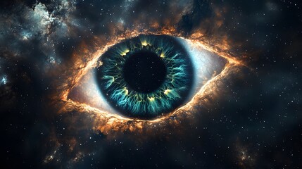 Wall Mural - eye in space