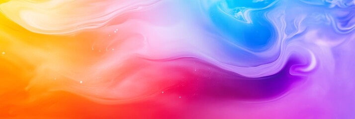 Canvas Print - Abstract Colorful Swirls and Waves Background - Abstract background with swirling colors. The image symbolizes fluidity, energy, movement, and creativity. The vibrant colors create a dynamic and engag