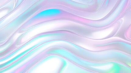 Holographic background seamless trendy iridescent light foil texture. Soft holographic pastel unicorn marble background pattern. Modern pearlescent blurry abstract swirl illustration.	
