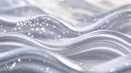 Wall Mural - A shimmering wave pattern with a sparkling texture, evoking a sense of fluidity.