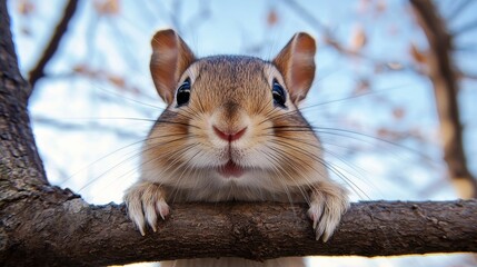 Sticker - Cute Squirrel Looking at Camera Close Up