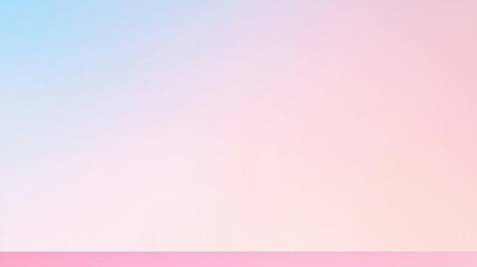 Sticker - Pastel Pink and Blue Gradient Background with Horizontal Line