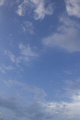 
Blue sky and white clouds.