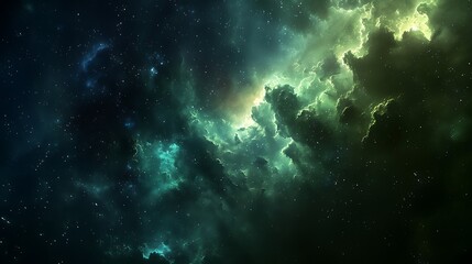 green nebula galxy