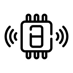 Poster - device line icon